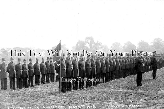 YO 3540 - Sheffield Police Inspection, Yorkshire 1912