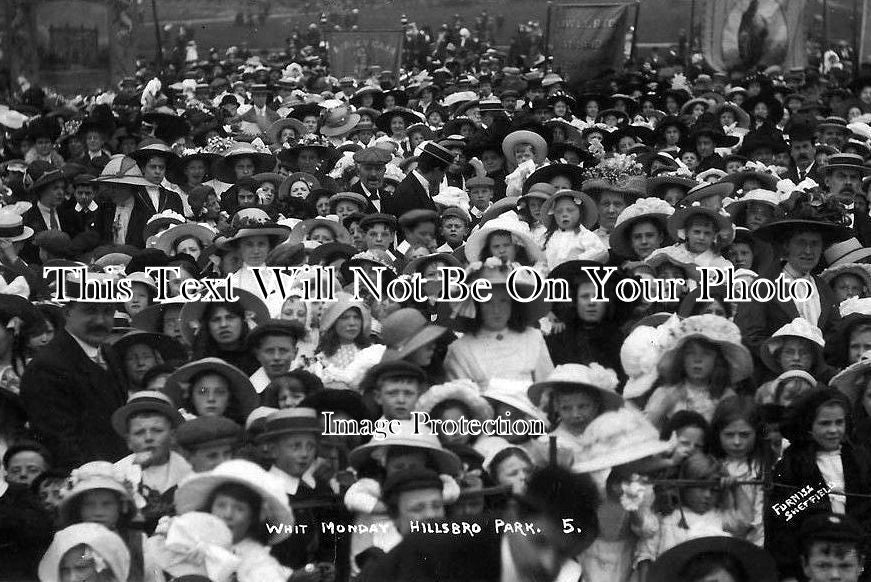 YO 3556 - Crowds At Hillsborough Park, Whit Monday, Sheffield, Yorkshire