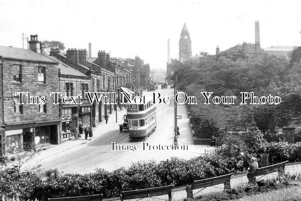 YO 3602 - Road To Town Hall, Morley, Yorkshire