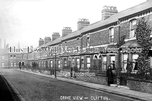 YO 3664 - Grove View, Clifton, Yorkshire c1910