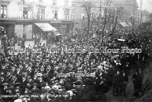 YO 3704 - Fishermens Funeral, Dogger Bank Incident, Hull, Yorkshire 1904