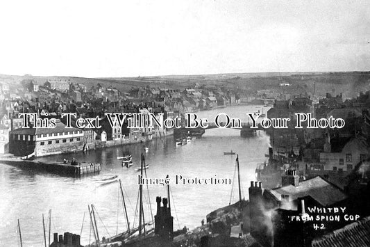YO 3711 - Whitby From Spion Cop, Yorkshire