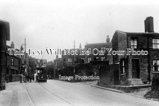 YO 380 - Burn Road Corner, Birchencliffe, Huddersfield, Yorkshire c1911