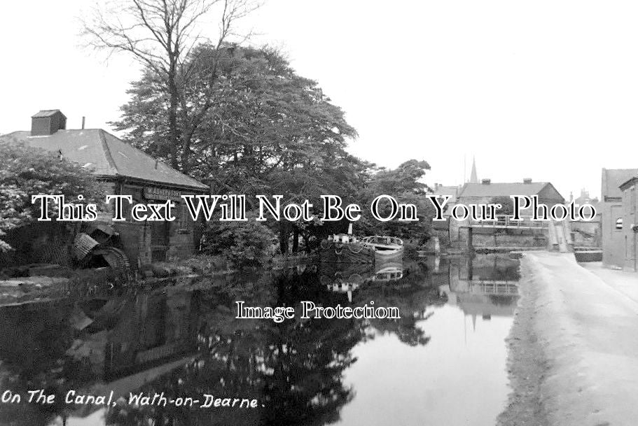 YO 3828 - The Canal, Wath Upon Dearne, Yorkshire c1912