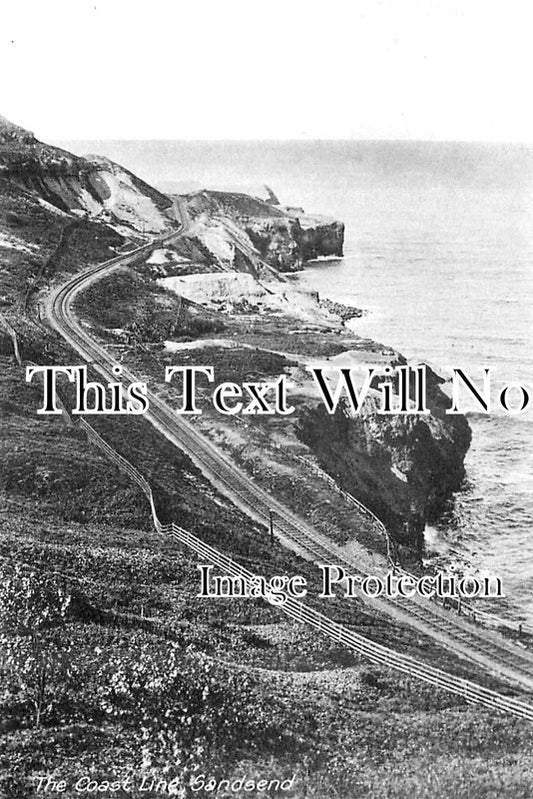 YO 3835 - The Coast Line, Sandsend, Yorkshire c1930