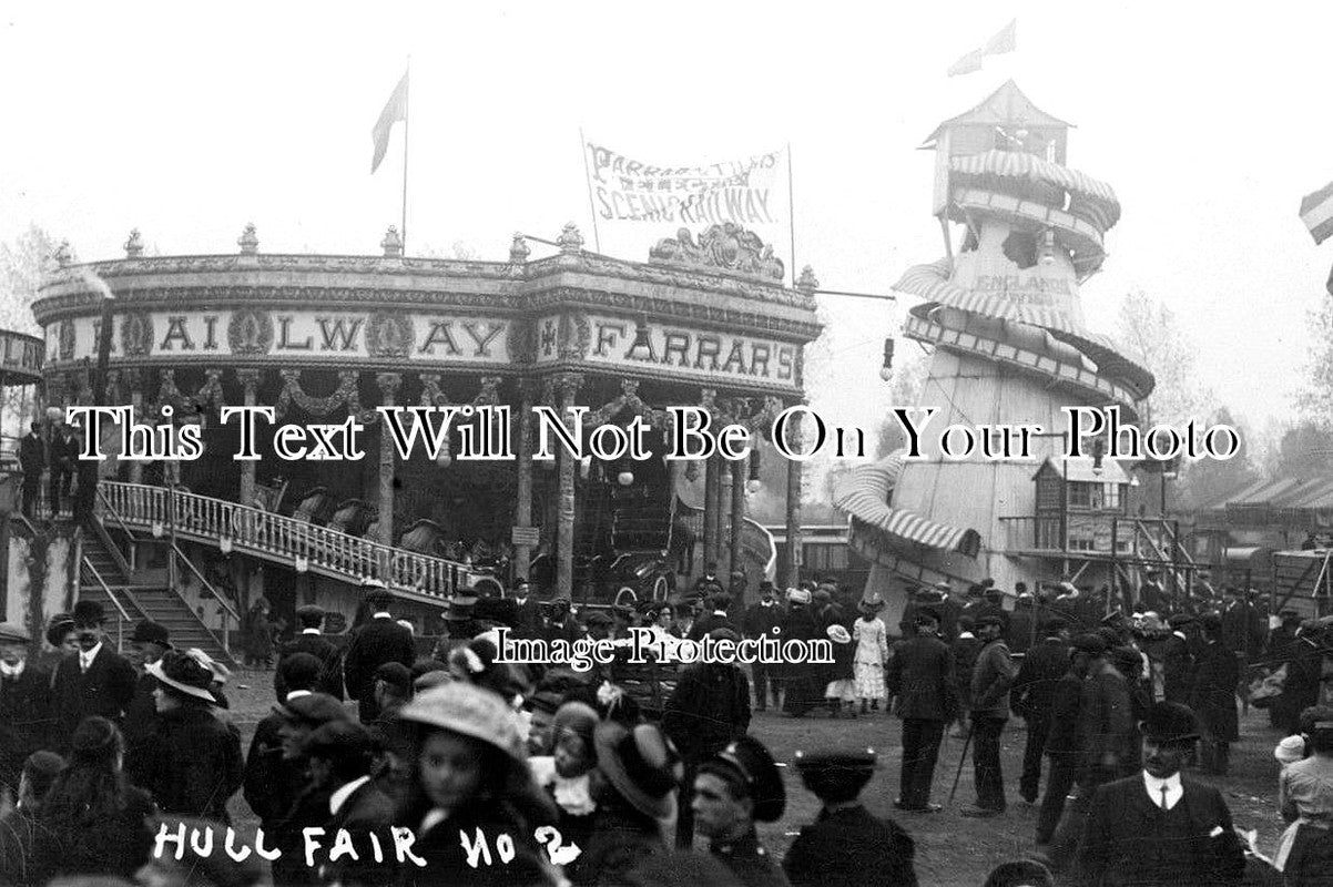 YO 3880 - Farrars Railway, Hull Fair, Yorkshire c1910