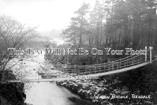 YO 3902 - Winch Suspension Bridge, Holwick, Teesdale, Yorkshire