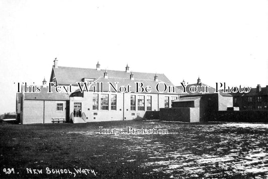 YO 3919 - New School, Wath, Yorkshire c1907