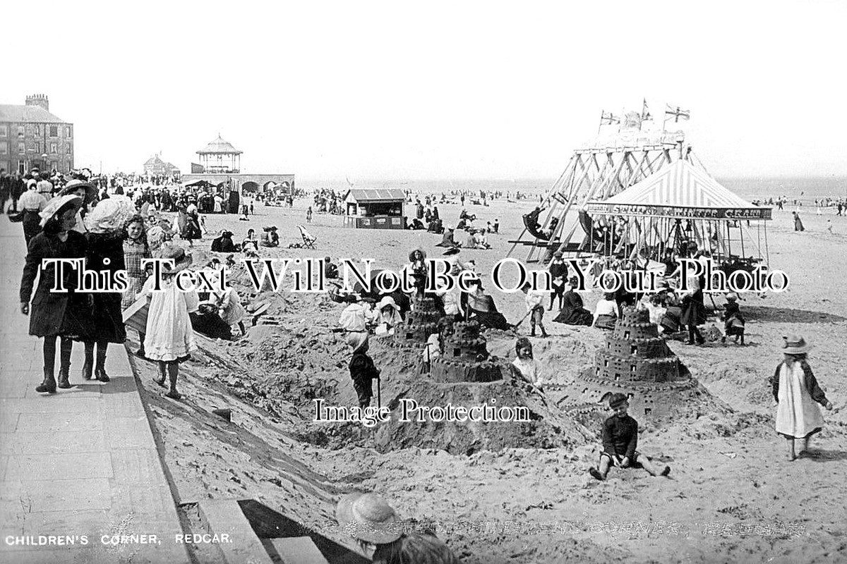 YO 3921 - Childrens Corner, Redcar, Yorkshire c1916