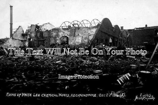 YO 395 - Ruins of White Lee Chemical Works, Heckmondwike, Yorkshire c1914