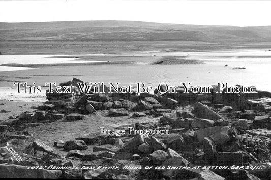 YO 4023 - The Empty Dam, Redmires, Sheffield, Yorkshire c1911