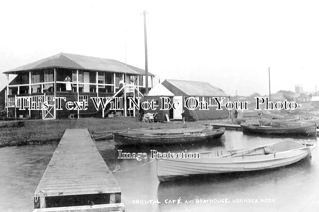 YO 4033 - Oriental Cafe & Boathouse, Hornsea Mere, Yorkshire c1917