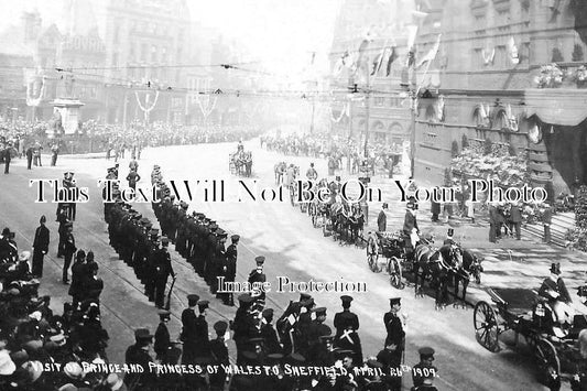 YO 4058 - Prince & Princess Of Wales Visit, Sheffield, Yorkshire 1909