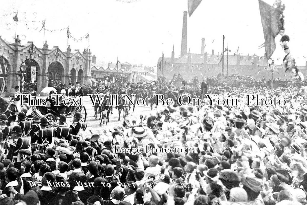 YO 4103 - Kings Visit To Sheffield Midland Railway Station, Yorkshire 1905