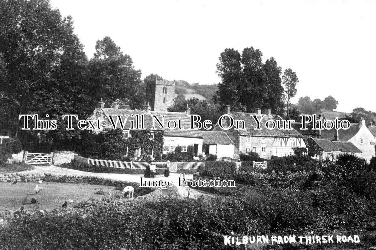 YO 4104 - Kilburn From Thirsk Road, Yorkshire