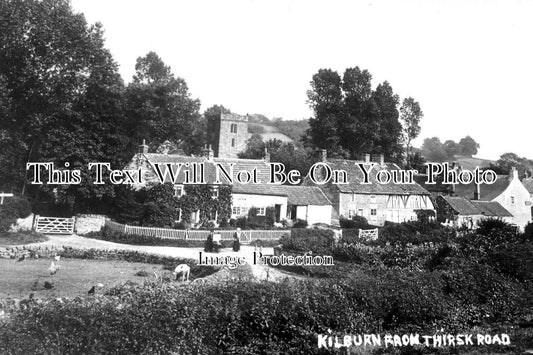 YO 4104 - Kilburn From Thirsk Road, Yorkshire