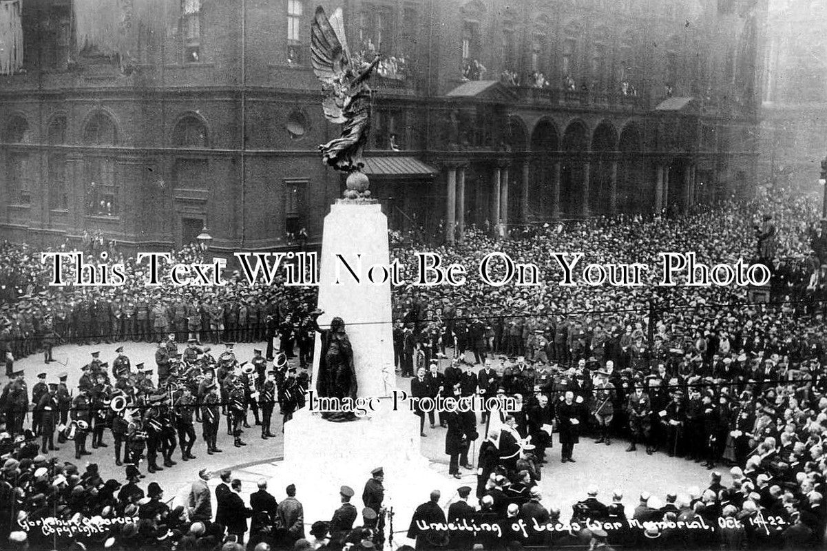 YO 4122 - Unveiling The Leeds War Memorial, Yorkshire 1922