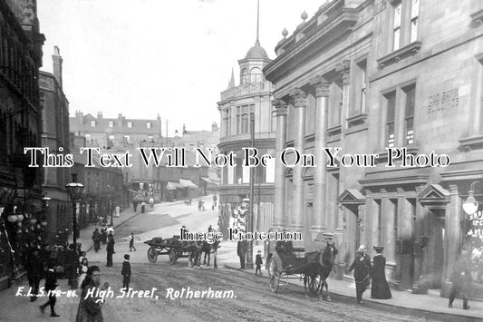 YO 4167 - High Street, Rotherham, Yorkshire c1912