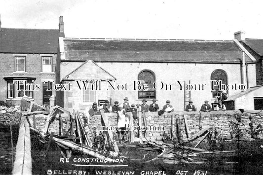 YO 4217 - Reconstruction Of Bellerby Wesleyan Chapel, Yorkshire 1931