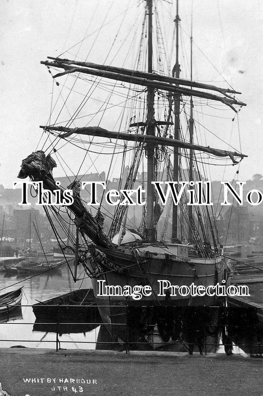 YO 423 - Merdor Sailing Ship, Whitby Harbour, Yorkshire 1922 – JB Archive