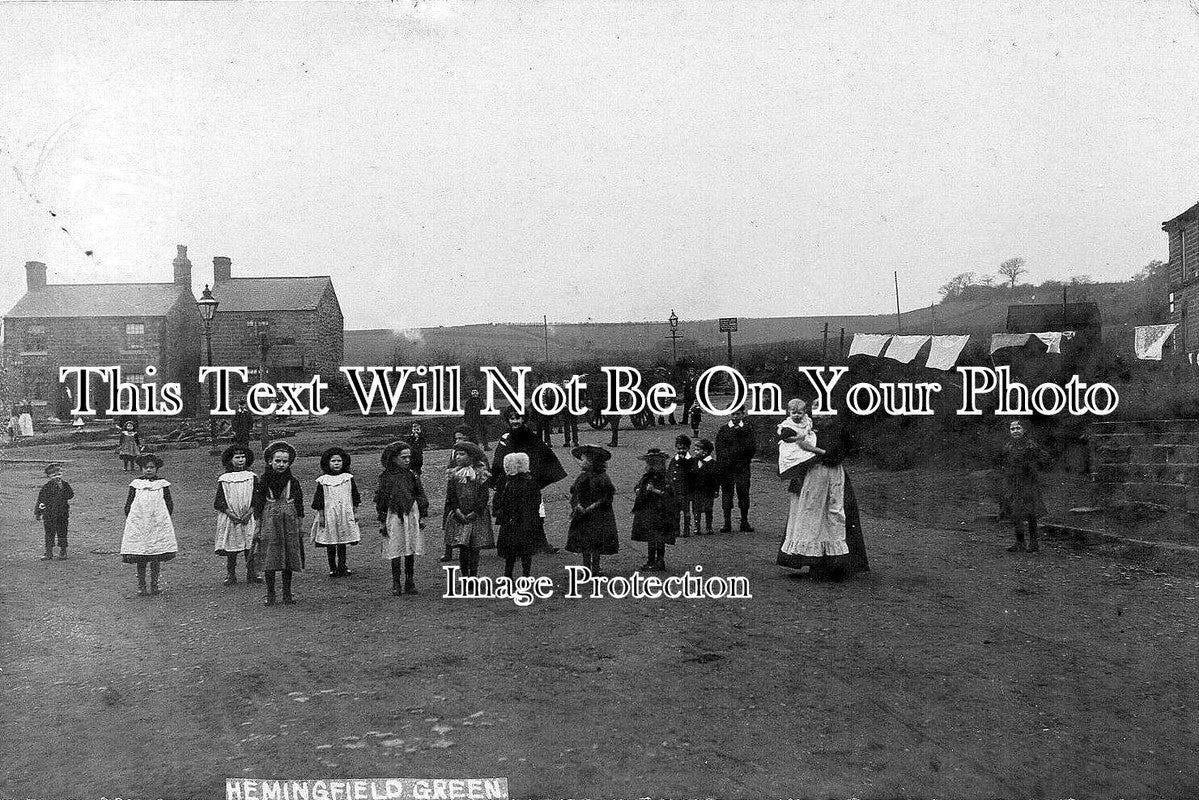YO 425 - Hemingfield Green, Wombwell, Barnsley, South Yorkshire c1905 ...