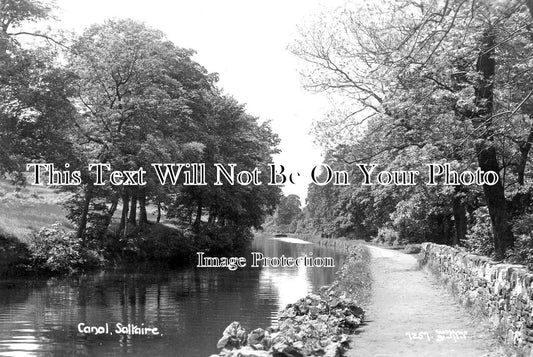 YO 4277 - Canal At Saltaire, Yorkshire