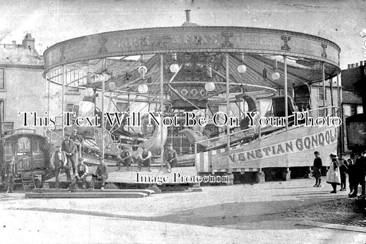 YO 4330 - Venetian Gondola Fairground Ride, Whitby, Yorkshire c1904