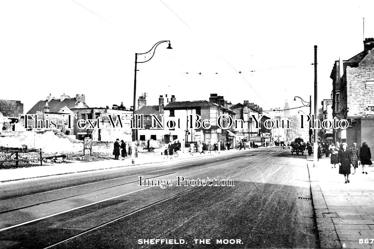 YO 4483 - The Moor WW2 Bomb Damage, Sheffield, Yorkshire