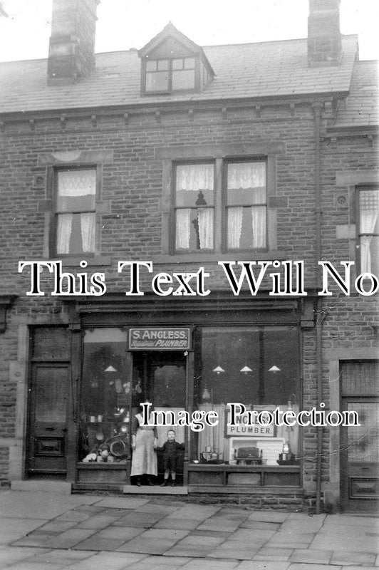 YO 4539 - S Angless Plumber Shopfront, Shipley, Yorkshire