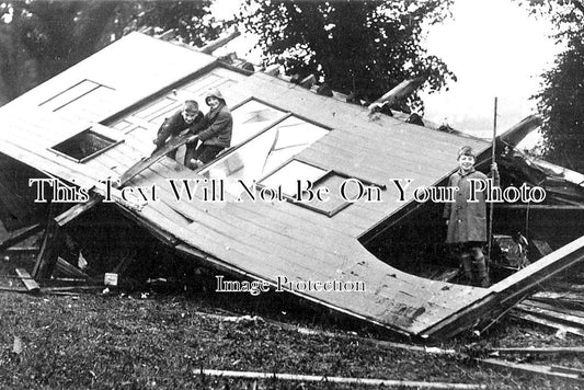 YO 4549 - Sleights Esk Valley Flood The Wrecked Tea House, Yorkshire