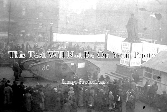 YO 4576 - WW1 Tank War Bonds, Fitzalan Square, Sheffield, Yorkshire