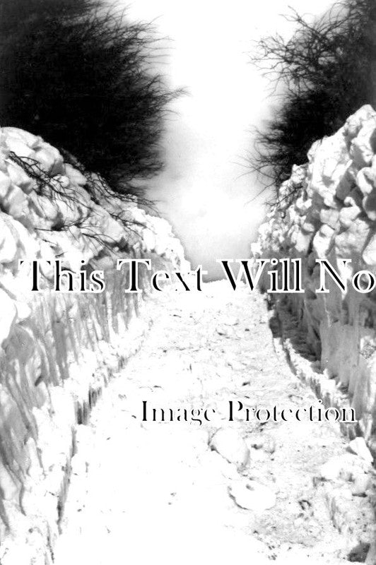 YO 4581 - Robin Hoods Bay After Snow Storm, Yorkshire 1917