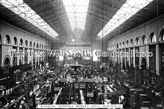 YO 4585 - Interior Of Norfolk Market Hall, Sheffield, Yorkshire