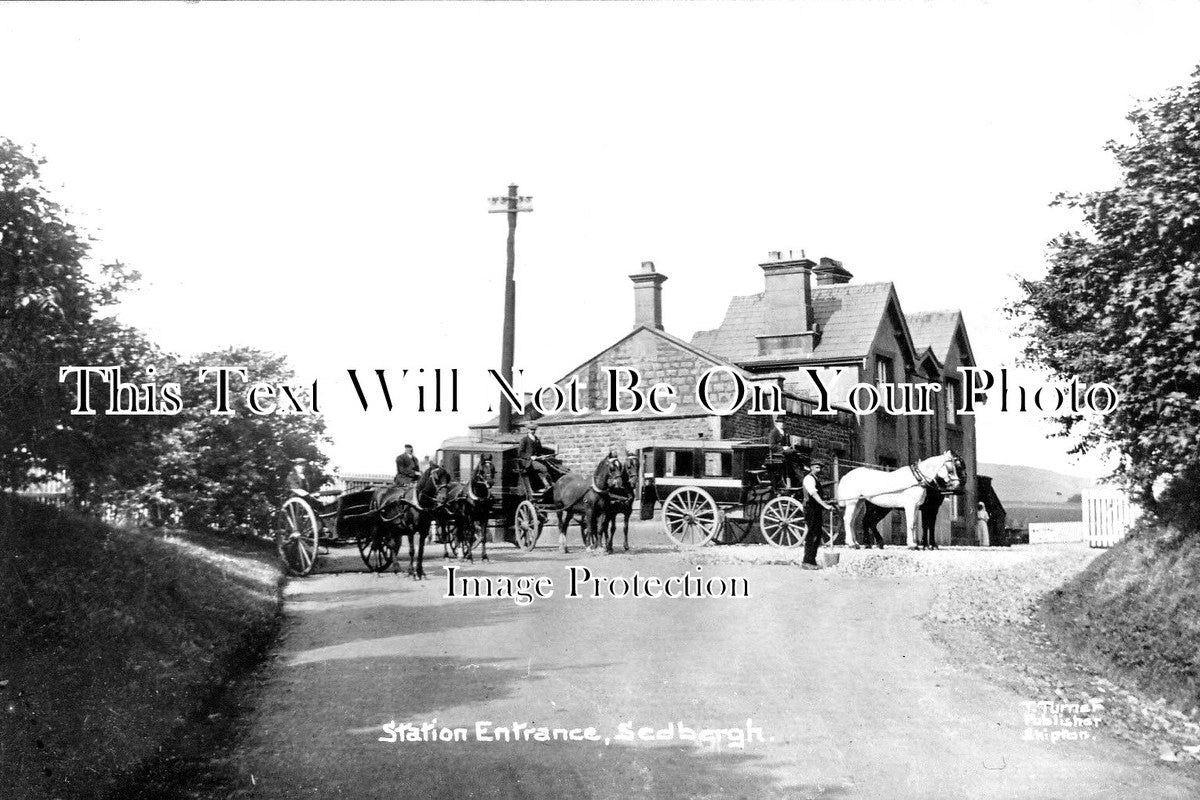 YO 4597 - Sedbergh Railway Station Entrance, Yorkshire