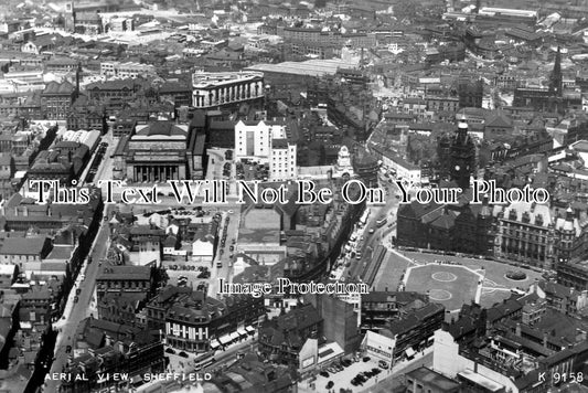 YO 4647 - Aerial View Of Sheffield, Yorkshire