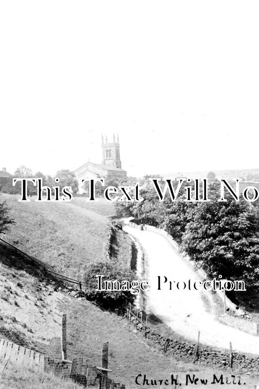 YO 4677 - Church At New Mill Near Holmfirth, Yorkshire c1906