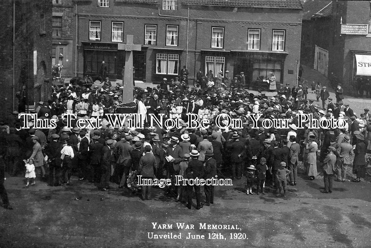 YO 47 - Yarm War Memorial Unveiling, Yorkshire c1920