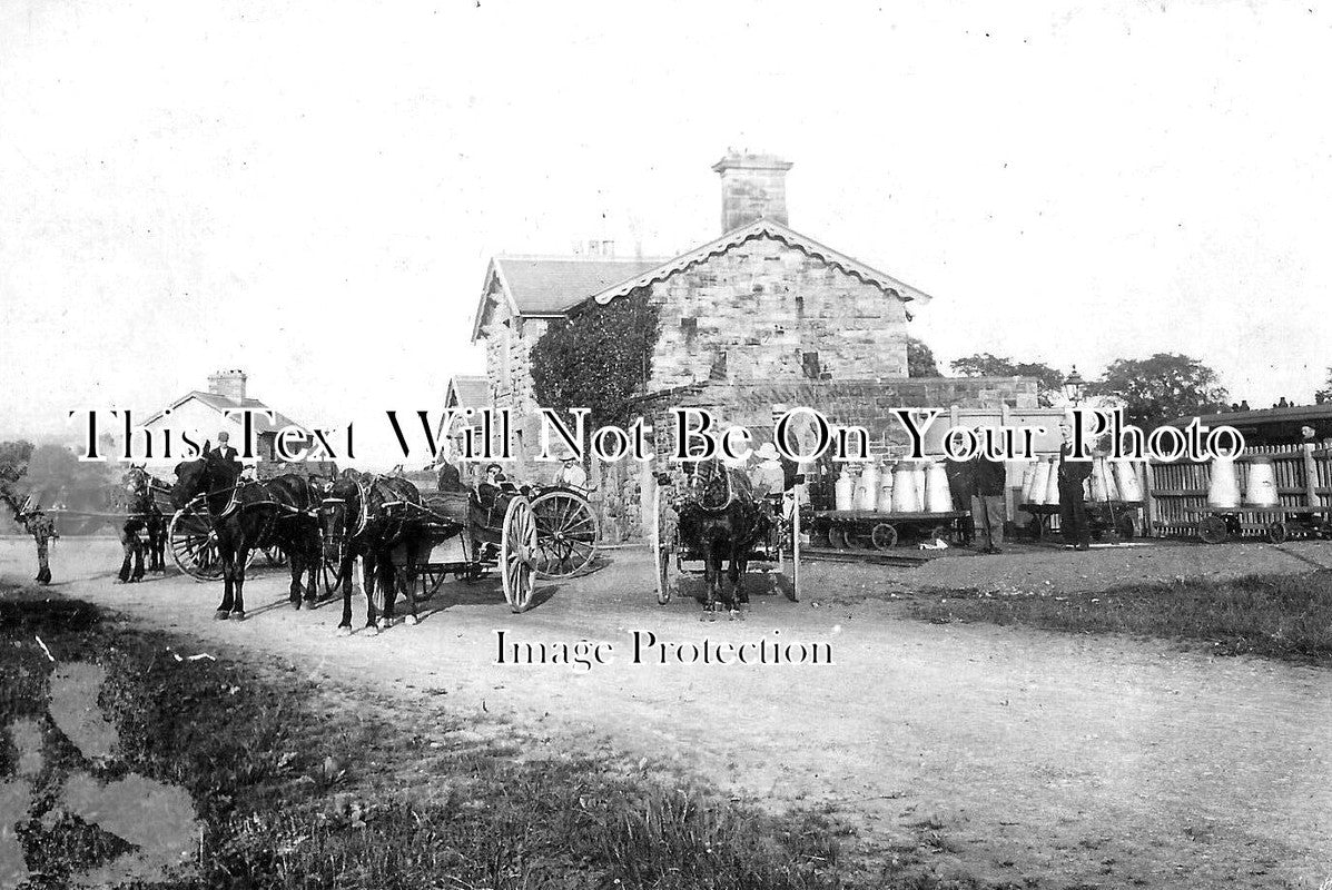 YO 4747 - Askrigg Railway Station, Yorkshire c1905