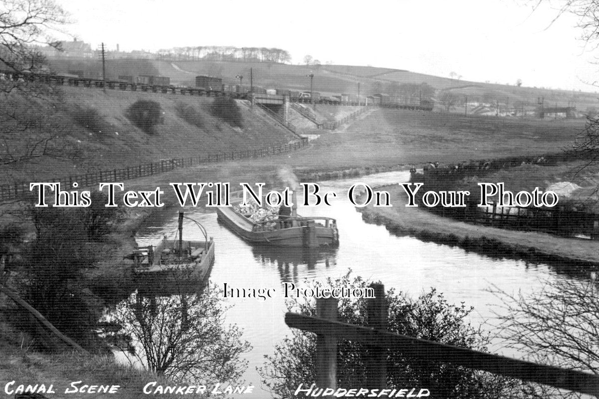 YO 4767 - Canal Scene, Canker Lane, Huddersfield, Yorkshire