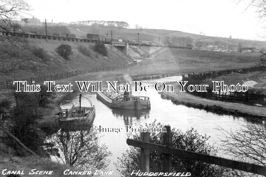 YO 4767 - Canal Scene, Canker Lane, Huddersfield, Yorkshire
