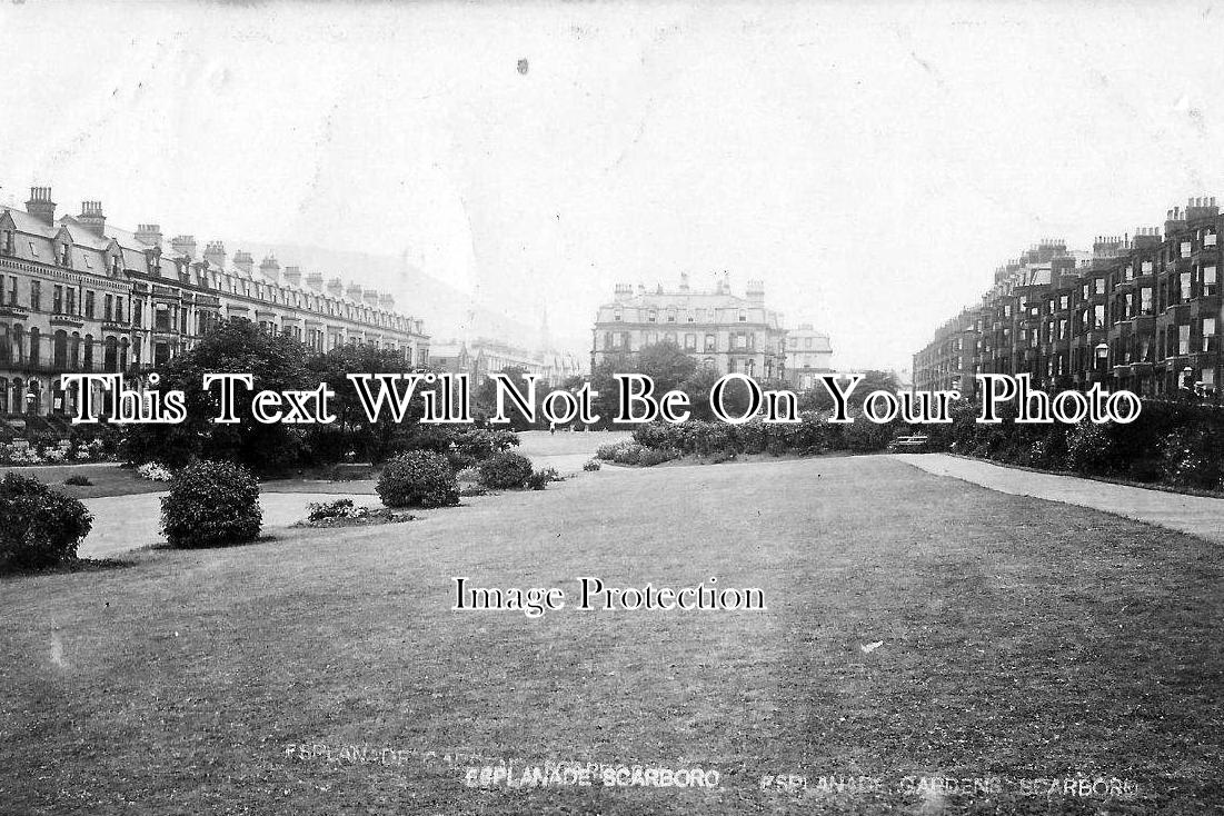 YO 477 - Scarborough. Esplanade Gardens, Yorkshire c1906