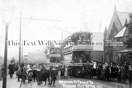 YO 4807 - Opening Of Trams To Yeadon, Yorkshire 1909