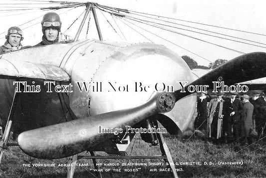YO 4813 - Harold Blackburn, Pilot Air Race, Yorkshire 1913