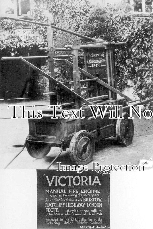 YO 4815 - Victoria The Towns Manual Fire Engine, Pickering, Yorkshire