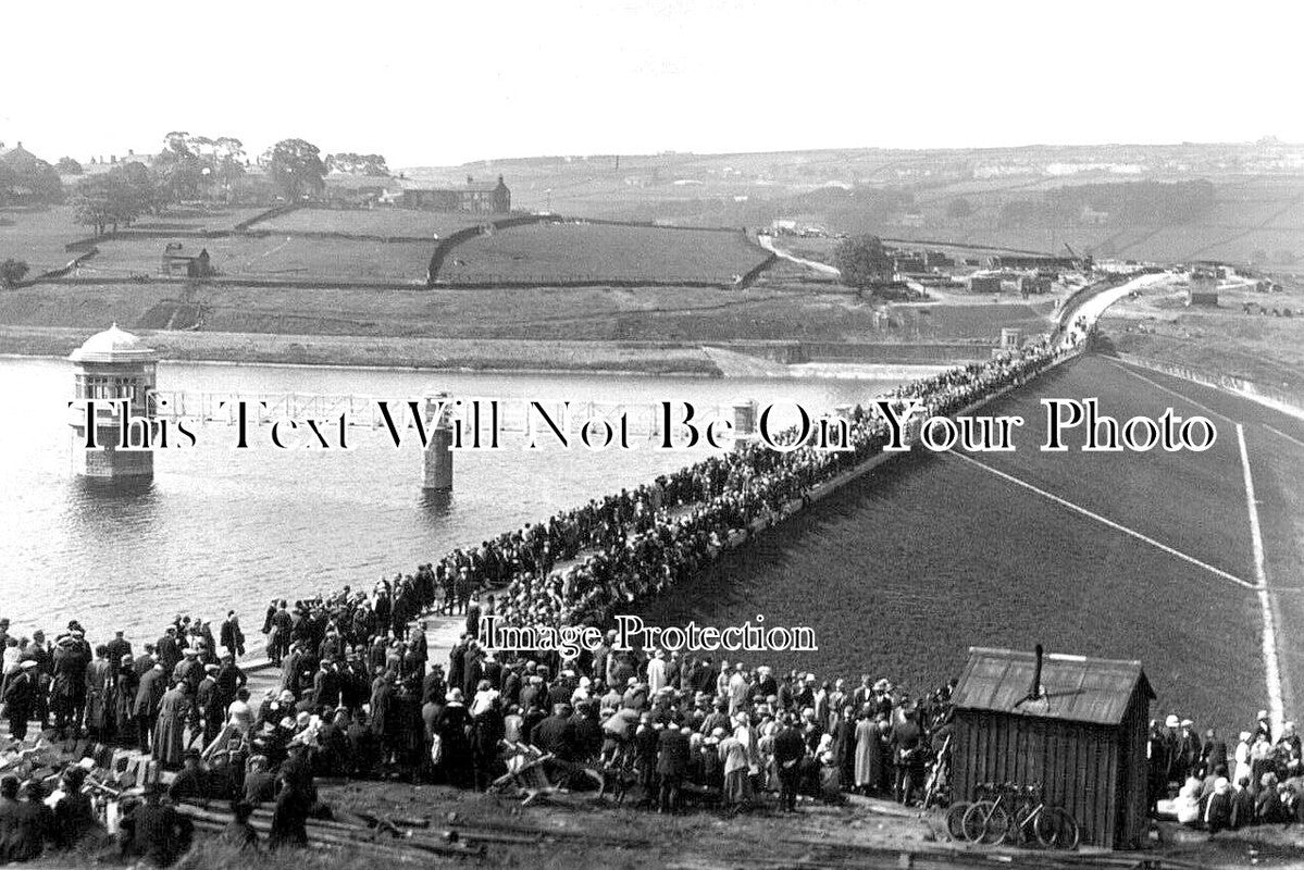 YO 4821 - Opening Of Lower Laithe Reservoir, Dam Walk, Stanbury, Haworth 1926