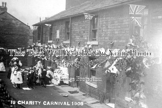 YO 4872 - Springfield Terrace Charity Carnival, Cleckheaton, Yorkshire 1908