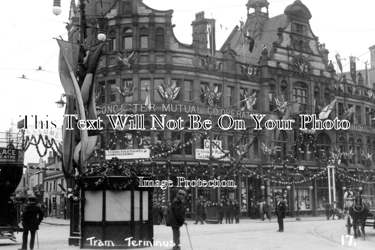 YO 5009 - Tram Terminus, Royal Agricultural Show, Doncaster, Yorkshire 1912