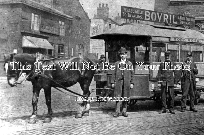 YO 5012 - Horse Drawn Tram, York Road, Leeds, Yorkshire