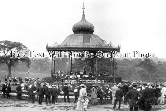 YO 5110 - 18Th Hussar Band, Bandstand, Roundhay Park, Leeds, Yorkshire