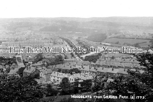 YO 5137 - Woodseats From Graves Park, Sheffield, Yorkshire